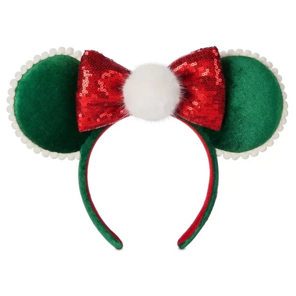 Disney Parks Minnie Mouse Holiday Christmas Ears - Picture 1 of 3